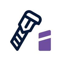 cutter dual tone icon. Sleek and modern icon for websites and mobile apps. vector