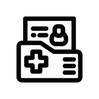 medical history line icon. Clean and minimalist icon for websites and mobile apps. vector