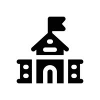 university glyph icon. Strong and solid icon for websites and mobile apps. vector