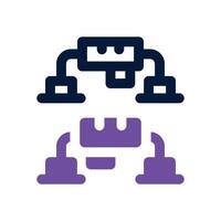 push up dual tone icon. Sleek and modern icon for websites and mobile apps. vector