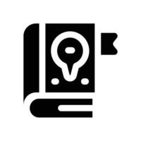 guideline glyph icon. Strong and solid icon for websites and mobile apps. vector