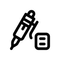 pen line icon. Clean and minimalist icon for websites and mobile apps. vector