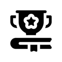 academic achievement glyph icon. Strong and solid icon for websites and mobile apps. vector