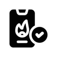 calorie glyph icon. Strong and solid icon for websites and mobile apps. vector