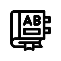text book line icon. Clean and minimalist icon for websites and mobile apps. vector