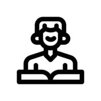 study line icon. Clean and minimalist icon for websites, mobile apps, presentations, and logos. Fully scalable and customizable for any project. vector