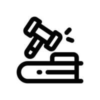 law factually line icon. Clean and minimalist icon for websites and mobile apps. vector