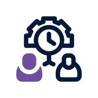 discipline dual tone icon. Sleek and modern icon for websites and mobile apps. vector