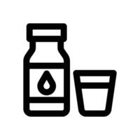 water line icon. Clean and minimalist icon for websites and mobile apps. vector