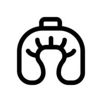 pillow glyph icon. Strong and solid icon for websites and mobile apps. vector