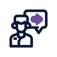 guidance duotone icon. Sleek and modern icon for websites, mobile apps, marketing materials, and corporate design. Fully scalable and ready to use. vector