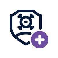 immune system dual tone icon. Sleek and modern icon for websites and mobile apps. vector