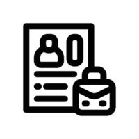 internship line icon. Clean and minimalist icon for websites and mobile apps. vector