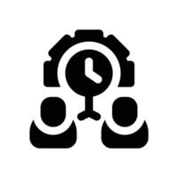 discipline glyph icon. Strong and solid icon for websites and mobile apps. vector