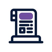 receipt duotone icon. Sleek and modern icon for websites, mobile apps, marketing materials, and corporate design. Fully scalable and ready to use. vector