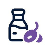 olive oil dual tone icon. Sleek and modern icon for websites and mobile apps. vector