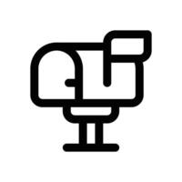 mail box line icon. Clean and minimalist icon for websites and mobile apps. vector