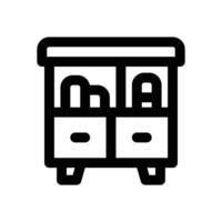 library line icon. Clean and minimalist icon for websites, mobile apps, presentations, and logos. Fully scalable and customizable for any project. vector