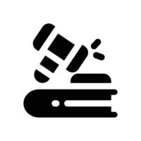 law factually glyph icon. Strong and solid icon for websites and mobile apps. vector
