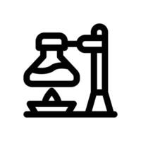 bunsen burner line icon. Clean and minimalist icon for websites and mobile apps. vector
