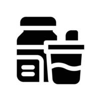 whey glyph icon. Strong and solid icon for websites and mobile apps. vector