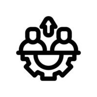 workforce line icon. Clean and minimalist icon for websites and mobile apps. vector