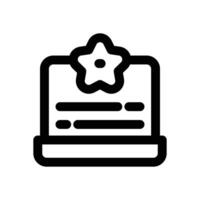 customer review line icon. Clean and minimalist icon for websites, mobile apps, presentations, and logos. Fully scalable and customizable for any project. vector