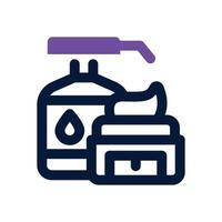 skincare dual tone icon. Sleek and modern icon for websites and mobile apps. vector