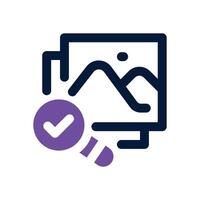 picture duotone icon. Sleek and modern icon for websites, mobile apps, marketing materials, and corporate design. Fully scalable and ready to use. vector