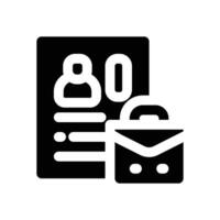 internship glyph icon. Strong and solid icon for websites and mobile apps. vector