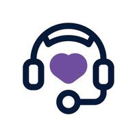 love song dual tone icon. Sleek and modern icon for websites and mobile apps. vector