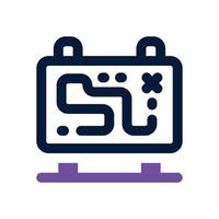 signpost dual tone icon. Sleek and modern icon for websites and mobile apps. vector