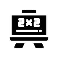mathematic glyph icon. Strong and solid icon for websites and mobile apps. vector