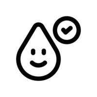 good cholesterol line icon. Clean and minimalist icon for websites and mobile apps. vector