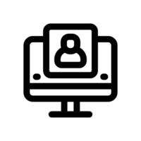 job application line icon. Clean and minimalist icon for websites and mobile apps. vector