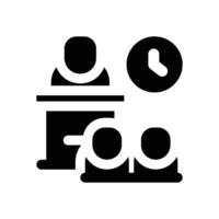 seminar glyph icon. Strong and solid icon for websites and mobile apps. vector