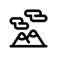 mountain line icon. Clean and minimalist icon for websites and mobile apps. vector