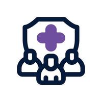 herd immunity dual tone icon. Sleek and modern icon for websites and mobile apps. vector