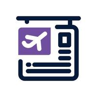 departure dual tone icon. Sleek and modern icon for websites and mobile apps. vector