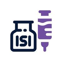insulin dual tone icon. Sleek and modern icon for websites and mobile apps. vector