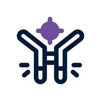 antibody dual tone icon. Sleek and modern icon for websites and mobile apps. vector