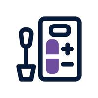 rapid test dual tone icon. Sleek and modern icon for websites and mobile apps. vector