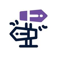 direction duotone icon. Sleek and modern icon for websites, mobile apps, marketing materials, and corporate design. Fully scalable and ready to use. vector