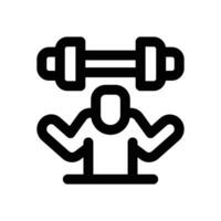 exercise line icon. Clean and minimalist icon for websites and mobile apps. vector