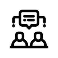 mentorship line icon. Clean and minimalist icon for websites and mobile apps. vector