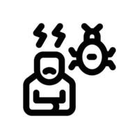 phobia line icon. Clean and minimalist icon for websites and mobile apps. vector