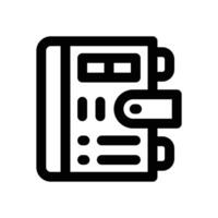 diary line icon. Clean and minimalist icon for websites and mobile apps. vector