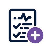 medical test dual tone icon. Sleek and modern icon for websites and mobile apps. vector