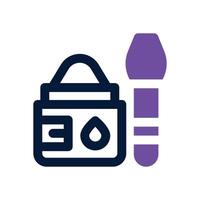 face scrub dual tone icon. Sleek and modern icon for websites and mobile apps. vector