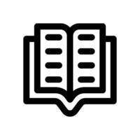 open book line icon. Clean and minimalist icon for websites and mobile apps. vector